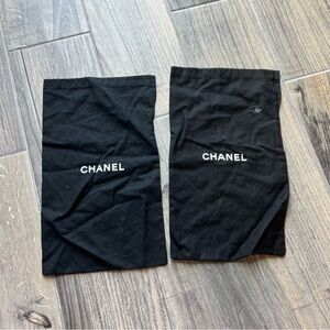 Pair of Chanel shoe dust bags